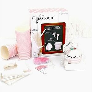 Paper Eskimo 96pc. Cupcake Baking Kit Accessories Pink Polka Dot